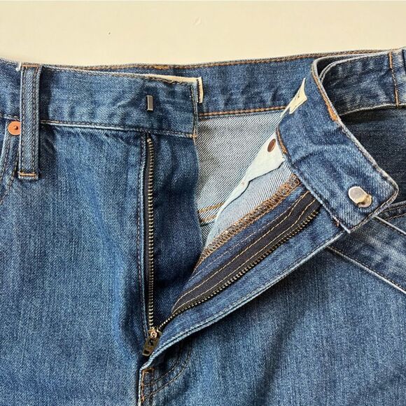 Madewell Rigid Denim Straight Mini Skirt in Haydel Wash: Tie-Waist Edition 28 - Picture 9 of 11